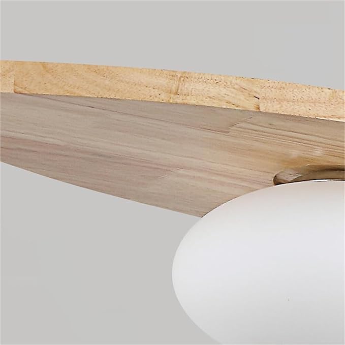 Scandinavian Modern Wood Pendant Light, 3-Light Linear Hanging Fixture with White Glass Globes for Dining Room Kitchen Island, Wood Finish, Adjustable(Wood Color)