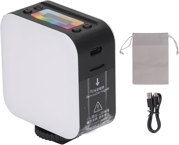 Pocket RGB Mini Fill Light, Double Sided Magnetic Portable Beauty Photography Light