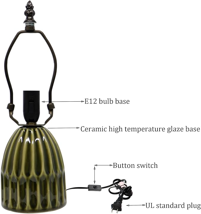 Tiffany Lamp Stained Glass Mushroom Table Lamps 6X6X12.5 Inch Red Tulip Style Small Night Light Ceramic Base Mini Accent Desk Light Suitable for Bedside Table Bedroom Children Room
