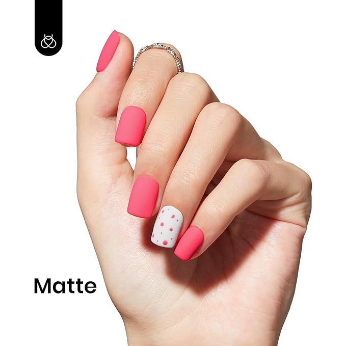 Beetles Pink Gel Polish - Strawberry Cocktail 15ML/0.51Fl Oz, Light Pink Gel Nail Polish, Soak Off UV LED Lamp Nail Art, Long-Lasting Manicure Salon DIY Home Spring Nails - Gifts for Her