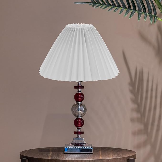 DOITOOL Elegant Modern Style Lampshade Home Lampshade Desk Lamp Cover Wall Lamp Shade Pleated Table Accessory