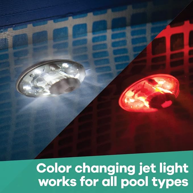 Game Pool Lights - 12 Colors 3 Modes, Easily Installable, Remote Controlled, Uses 3 AAA Batteries, for Above Ground Pools