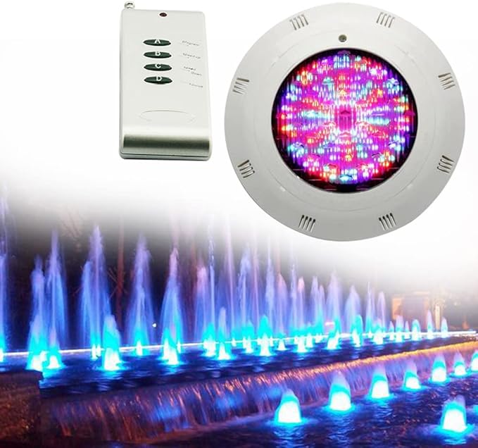 Underwater Swimming Pool Light, 18W 12V RGB Swimming Pool LED Lights Spa Underwater Light IP68 Waterproof Lamp