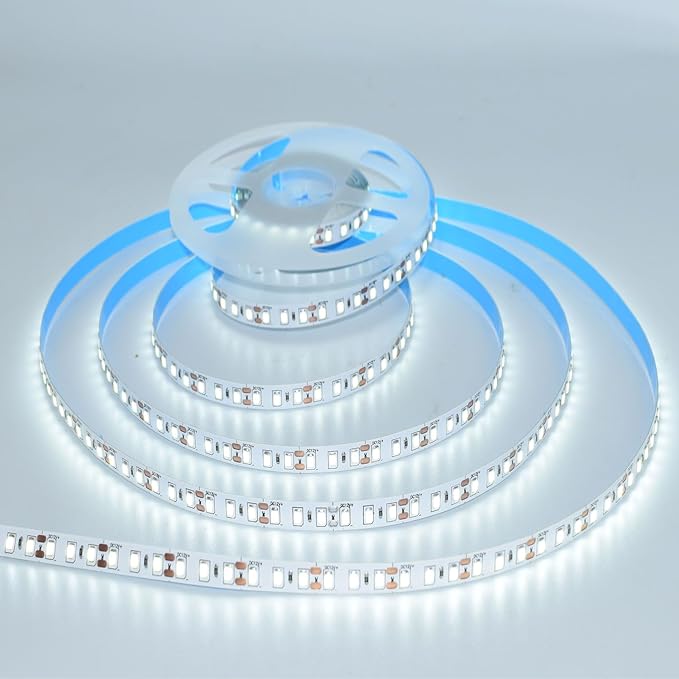 SUYOOULIN LED Strip Lights, 66ft/20m SMD 2835 2400 LEDs Light Strips, 60000LM Flexible AC 110V Waterproof IP44 LED Ribbon, DIY Christmas Home Kitchen Indoor Party Decoration(White 6500K)