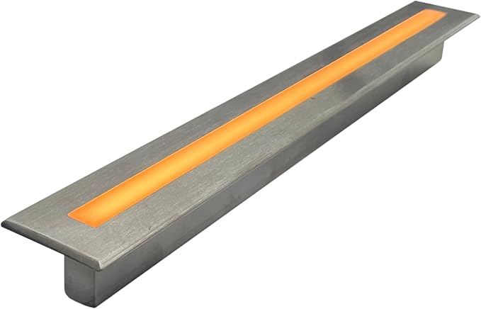 LUMENGY Deck Liner LED Light 0.5x12 Inch, 2700K Warm White, 12V Low Voltage, IP67 Waterproof, for Wood and Composite Decks and Patios, Stainless Steel
