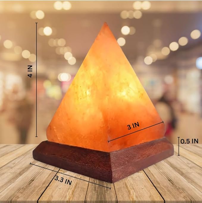 HL Himalayan Pink Salt USB Multi Colored lamp (Pyramid)