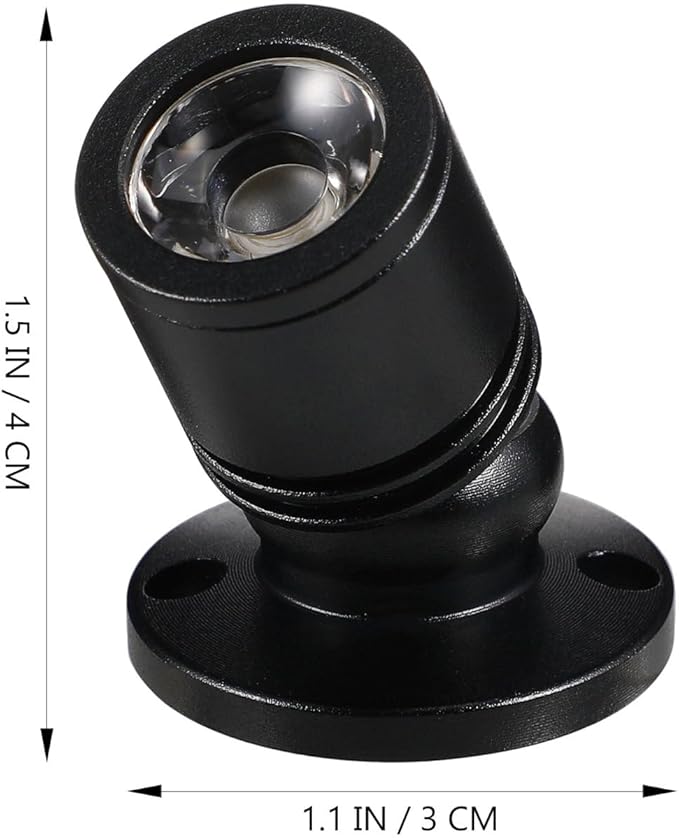 Uonlytech Small LED Spotlight Jewelry Showcase Small LED Spot Light USB- Powered Spotlight for Jewelry, White Light