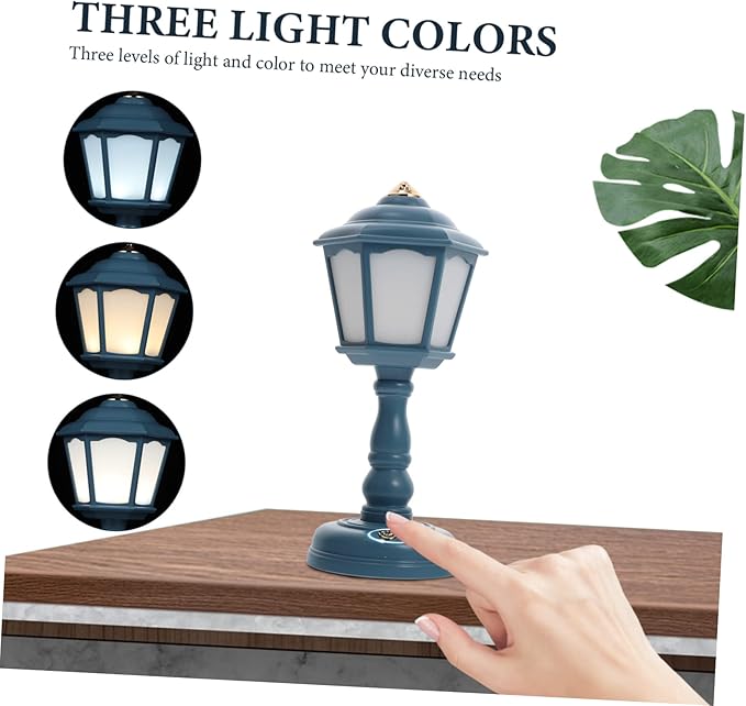 Retro Palace Lantern Rechargeable Table Lamp Vintage Style Nightstand Light Adornment