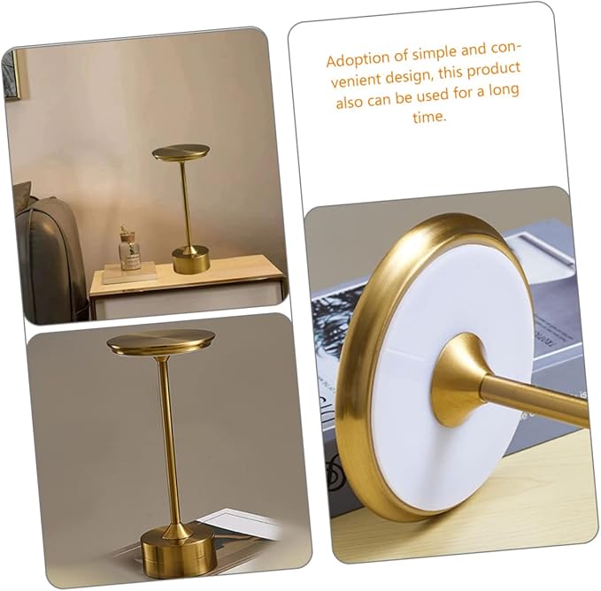 Vaguelly USB Rechargeable Eye Caring Desk Lamp Bedside Nightstand Light with Soft Illumination for Relaxing Space Portable Light for Bedroom and Office Use