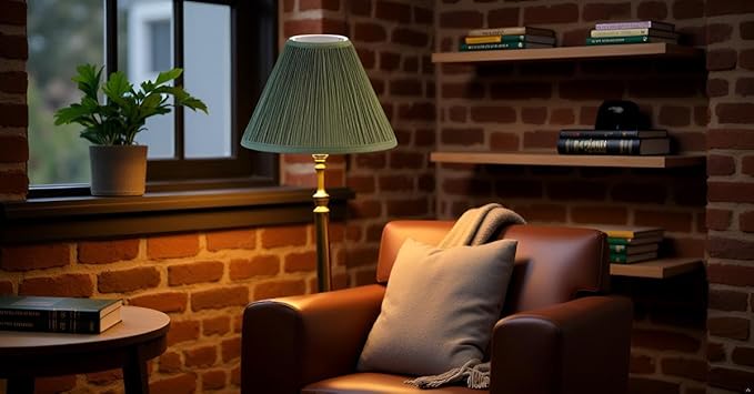 Aspen Creative 59173, Empire Uno Lamp Shade, Phthalo Green, 4" Top x 10" Bottom x 7" Slant Height, Slip UNO 33mm