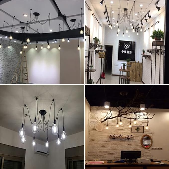 Spider Light Chandelier Spider Pendant Light Fixture Edison Chandelier 14 arms Vintage Industrial Steampunk Hanging Ceiling Multi DIY