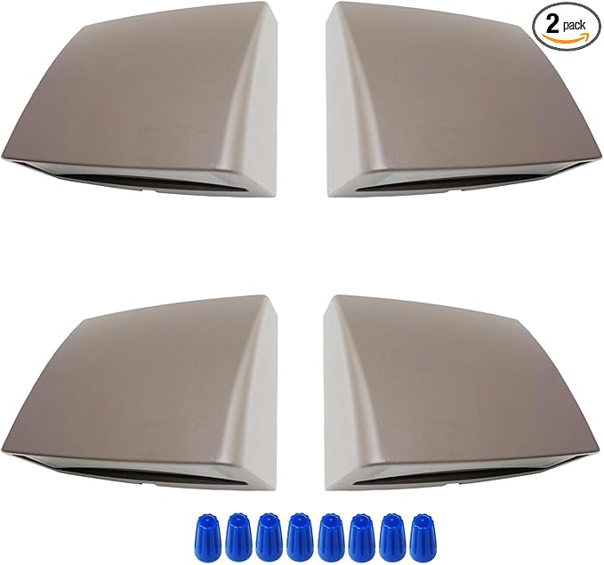 Low Voltage Outdoor Deck Lights,5W 12-24V AC/DC Landscape Lighting Deck Railings Dock Step Fence Post Light,Aluminum Housing Frosted Glass Cover Warm White Bronze Color 4 Packs