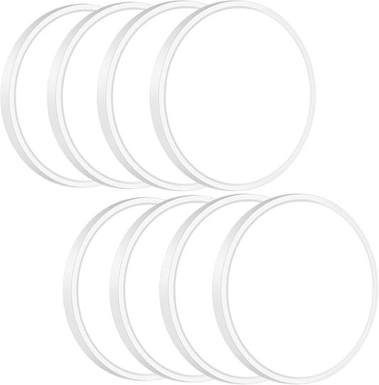 slochi 8Pack LED Flush Mount Ceiling Light Fixture, 7 Inch 15W, 1500LM, Super Slim 0.7 Inch, 3000K-6500K Adjustable Low Profile LED Ceiling Lights for Bathroom, Closet, Hallway(White)