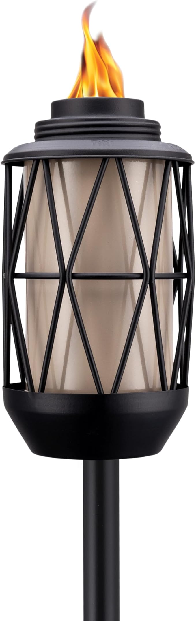 TIKI BiteFighter 64.25" Wire Metal Torch – Mosquito-Repellent Outdoor Decorative Lighting for Patio, Lawn, Backyard & Garden | Modern Bronze & Black | Includes Long-Lasting Wick & Snuffer
