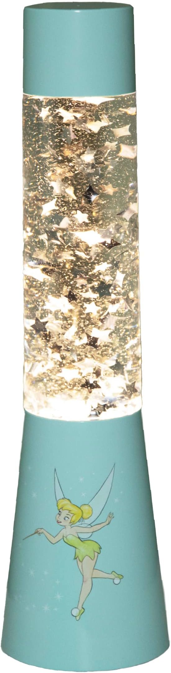 Disney Tinker Bell Glitter Flow Lamp Night Light, Bedroom Décor Mood Light, 35 cm