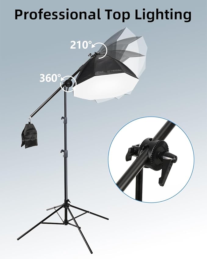 Skytex Softbox Lighting Kit 3Pack, 20x28in Soft Box | 135W 5500K E27 Bulb Continuous Photography Lighting, Photo Studio Lights Equipment for Camera Shooting, Video Recording
