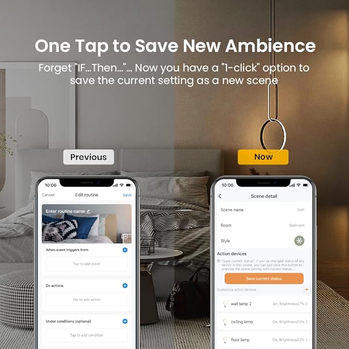 BroadLink Smart Home Starter Kit - Includes 3 Bulbs, 1 Scene Switch and 1 Hub, Uses FastCon and Bluetooth Low Energy Tech, Compatible with Alexa and Google Home