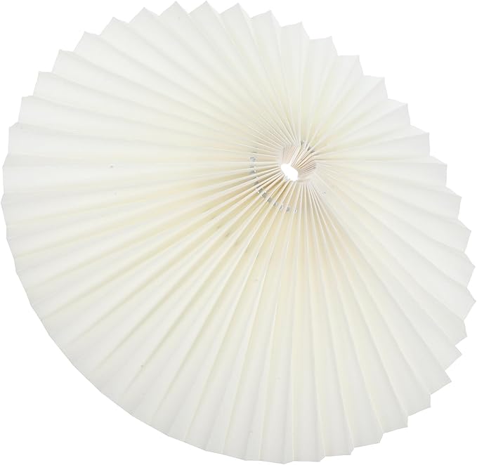12.20 Inch Pleated Fabric Umbrella Lampshade with Rotatable Iron Frame Soft Light Diffuser Table Lamp Shade for Home Decoration