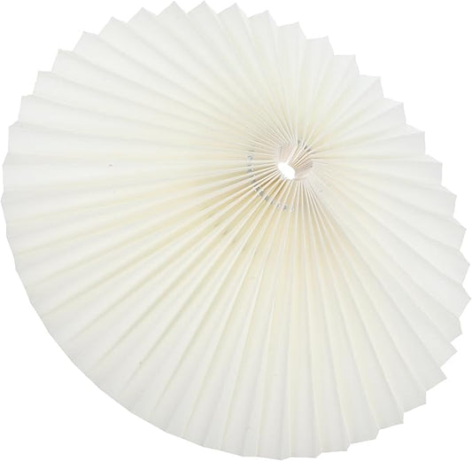12.20 Inch Pleated Fabric Umbrella Lampshade with Rotatable Iron Frame Soft Light Diffuser Table Lamp Shade for Home Decoration