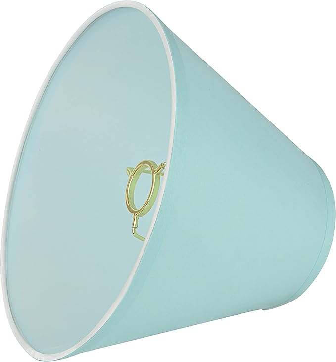 Aspen Creative 58927 Transitional Hardback Empire Shape UNO Construction Lamp Shade in Aquamarine, 10" Wide (5" x 10" x 8")