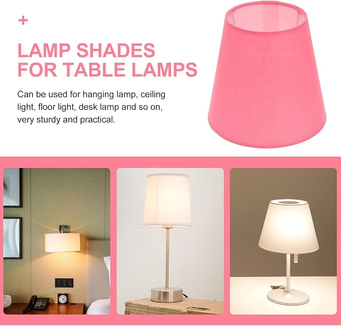 Lurrose Drum Lamp Shades Fabric Lampshade Cloth Lamp Shade Wall Lamp Covers Replacement Lamp Shade for Table Floor Pendant Lamp, Dining Table Decor