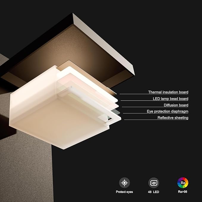 Modern Motion Sensor Outdoor Wall Light Sconce with Glass, 850LM LED, IP65 Waterproof Aluminum Lantern - Anti-Rust Exterior Lighting for Porch, Garage, Front Door, Patio,Black
