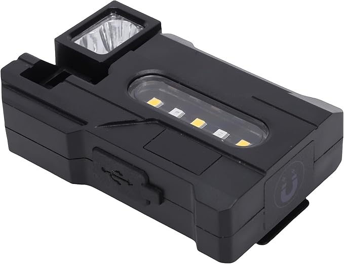 Rechargeable EDC Flashlight 1200mAh, UltraBright Magnetic Portable Flat Pocket Light with Rotatable Head for Outdoor, Home, Emergency Use - Compact & Powerful Design (DC11)
