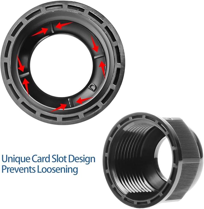 XHF 25 Pcs 3/8" IP68 Strain Relief Nylon Cord Grip NPT Cable Glands Adjustable UL Listed and RoHS Compliant (Black)