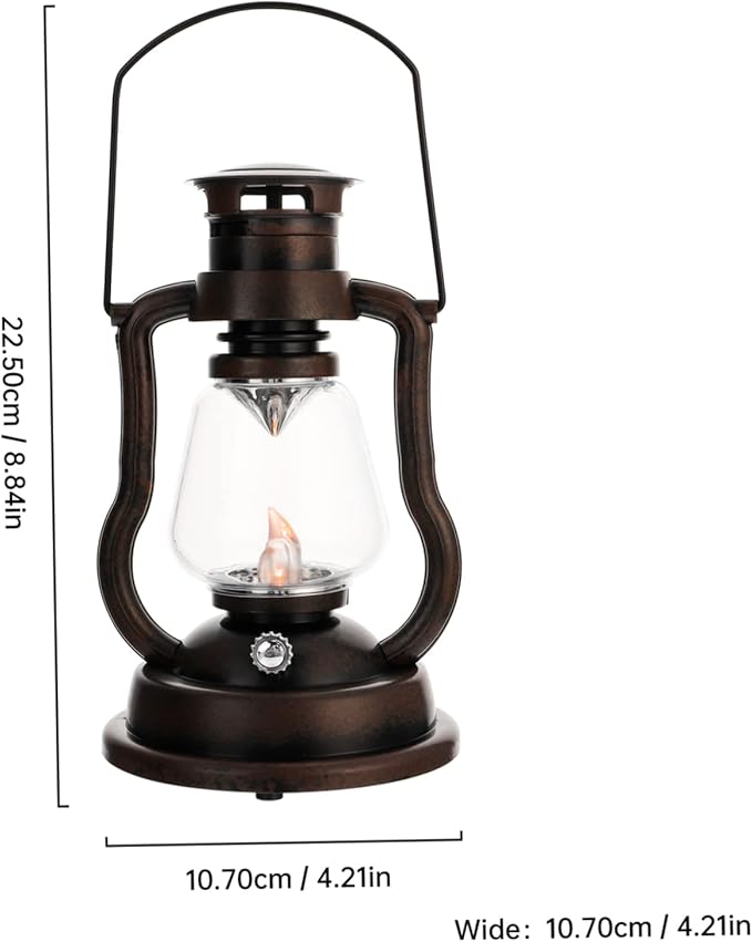 GLEAVI 1pc Vintage Kerosene Lantern Rechargeable Design for Home Decor Festive Events and Bar Settings Chic Handheld Light for Warm Atmosphere Battery Not Included