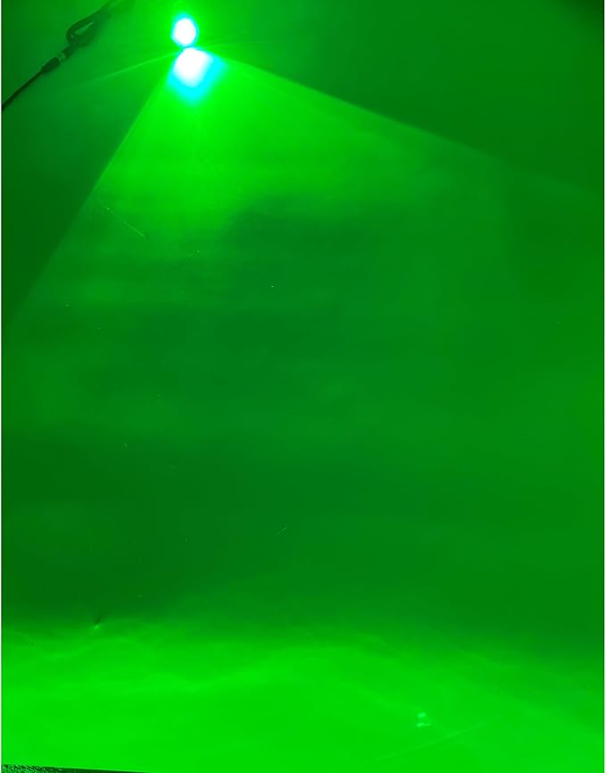 2 Pcs Standard 1/2in NPT Boat Drain Plug Light Underwater Boat LED Light,Boat Trailer Light with APP RF Remote Control for Fishing Swimming Divinng,Smart Cooling System,40W,4100LM (Green)