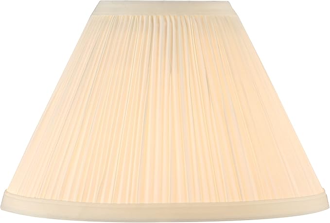 Aspen Creative 59171, Empire Uno Lamp Shade, Cotton White, 4" Top x 10" Bottom x 7" Slant Height, Slip UNO 33mm