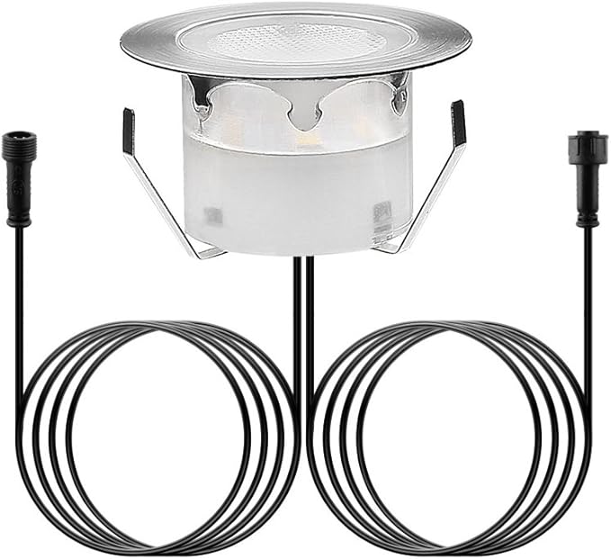 Deck Light, 6pcs LED Path Road Lights Marker Lighting,Waterproof Security Warning Lights for Outdoor Fence Patio Stud Yard Home Driveway Pathway Stairs Step Garden Lamp Cool White