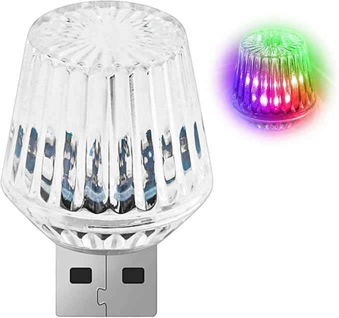1 Pcs USB Star Sky Lamp for Cars,New Car USB Night Light, USB Led Car Interior Atmosphere Lights, Plug and Play, Used for Most Cars, Trucks, Suvs, Hallway,Party, Bedroom（ Romantic Gradient）