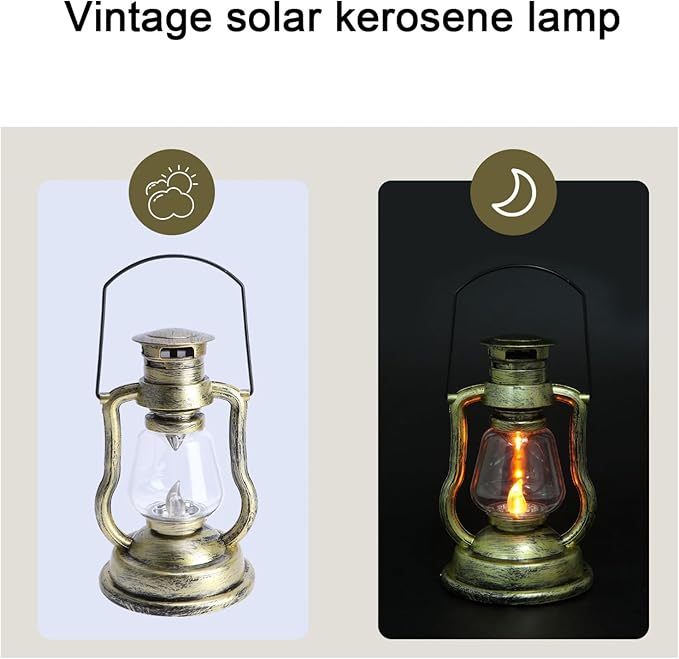 Creative Handheld Retro Kerosene Lantern Cordless Night Light Boho Decor Home Decor Atmosphere Lantern