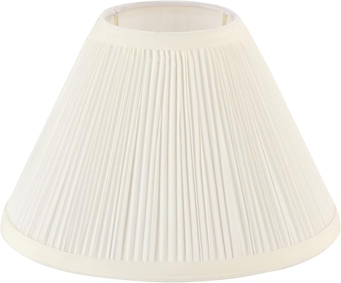 Aspen Creative 59171, Empire Uno Lamp Shade, Cotton White, 4" Top x 10" Bottom x 7" Slant Height, Slip UNO 33mm