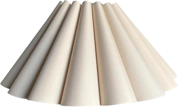 Generic Cloth Lampshade Floor Lamp Shade Simple Decorative Easy Assembly Petal Table Lamp Shade Floor Light Cover for Home Decor, Khaki