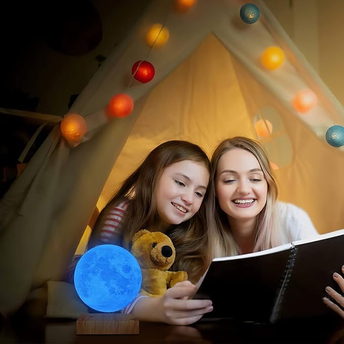 VGAzer Levitating Moon Lamp- Energy Efficient for Home Office Decor, Floating Magic Desk Lamp or Night Light