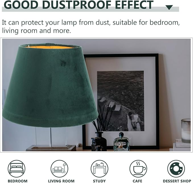 DOITOOL Simple Cloth Lampshade 7.1 Inch Home Lamp Cover for Table Floor Wall Lamps Bedroom Living Room Decor Housewarming