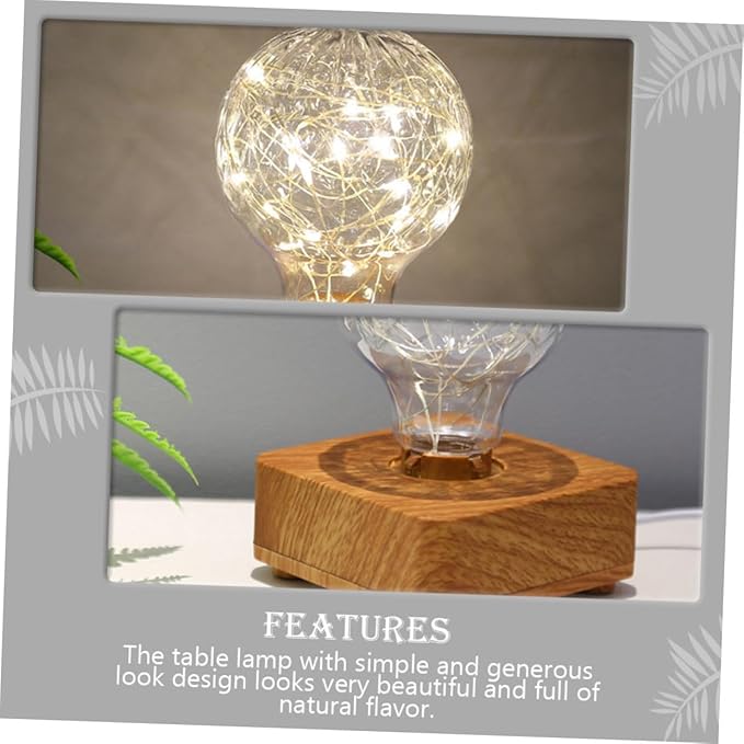 USB Rechargeable Wooden LED Night Lamp for Bedroom Bedside Desk Warm Light Table Lamp for Dorm Decor and Home Ambiance Portable and Easy to Use Bedside Decor