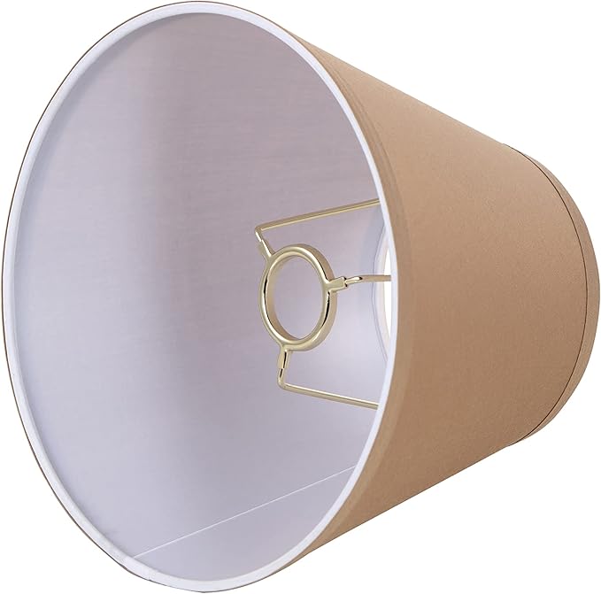 Aspen Creative 58883 Transitional Empire Shape Uno Construction Lamp Shade in Chocolate, 6" Top x 12" Bottom x 9" Slant Height