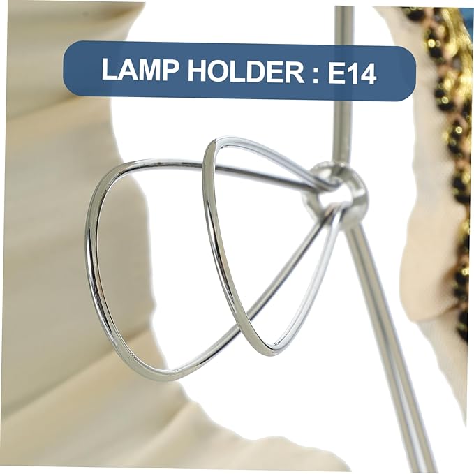 Cabilock Clip Lampshade Cover Pleated Light Bulb Cover for Table Lamps Replacement for Indoor Decor Easy Installation