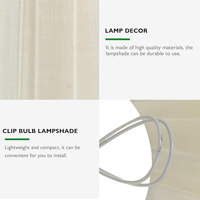 Wall Lamp Small Lamp Shades 1pc Cloth Lampshade Pleated Lamp Shade Clip On Bulb Light Covers Lamp Shade for Bedroom Table Lamp Floor Light, Beige Wall Lamp Small Lamp Shades