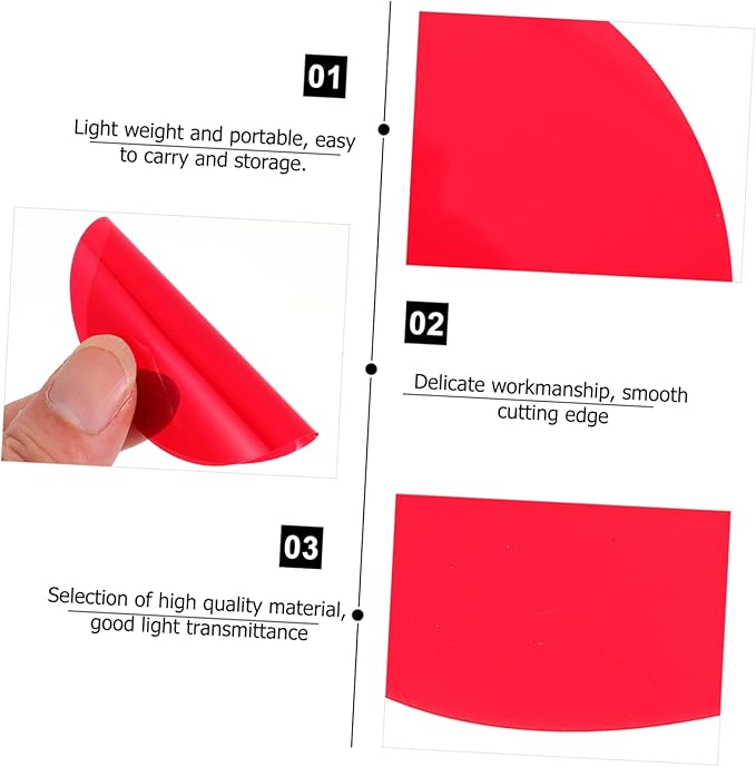 DOITOOL Pcs Warm Light Filters Light Film Photo Correction Film Orange Correction Gels