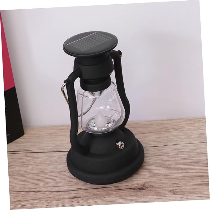 Solar Retro Horse Lamp USB Rechargeable Led Camping Lantern Solar-Powered Outdoor Light Hand-Powered Generator