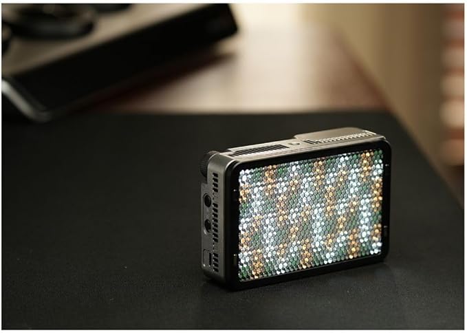 amaran Ace 25c Kit RGB Pocket LED Light,Boost Mode to 32W Mini On Camera Video Light,2300K~10000K Support Magnetic Attraction and App Control with Carrying Case,Mini Tripod,Grid (Silver)