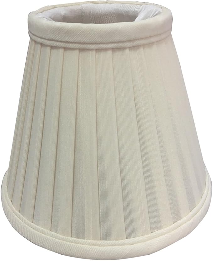 Royal Designs Pleated Empire Chandelier Lamp Shade, Eggshell Size 5 (CS-111EG)