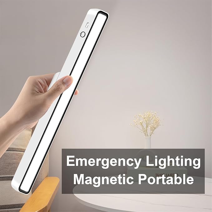 Desk Light Bar 3000K to 6000K Adjustable Color Temperature Under Desk Lights LED Bright Rechargeable Magnetic Light Bar for Home Office,Reading,Bedroom,Home Office,Dorm,Shelf