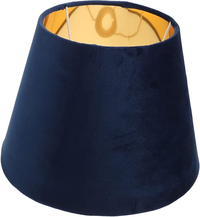 1pc Lamp Shade Blue Silk Lampshade Small Navy Pleated Home Decor Lamps Shades Lampshades for Table Lamp Cloth Lamp Cover Lamp Cover Shade Gold Trim Warm Large Velvet Beige Fabric