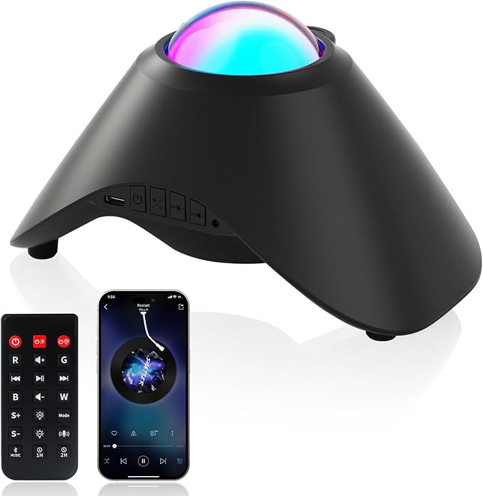 Galaxy Projector,Northern Galaxy Light Aurora Star Projector with Bluetooth Speaker Timer and Remote Control,Night Lights for Bedroom Room Decor, Gifts for Kids, Adults, Christmas, Birthday
