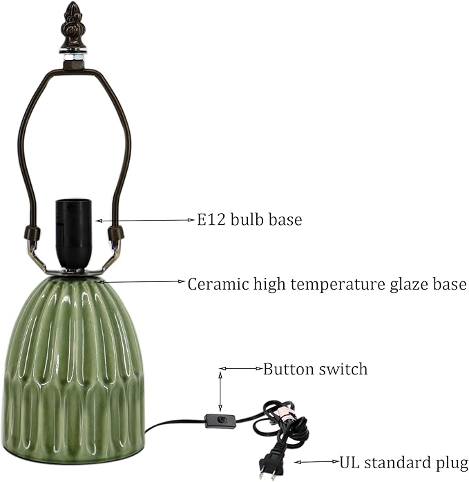 Tiffany Lamp Stained Glass Mushroom Table Lamps 6X6X12.5 Inch Blue Jewelry Baroque Style Small Night Light Ceramic Base Mini Accent Desk Light Suitable for Bedside Table Bedroom Children Room
